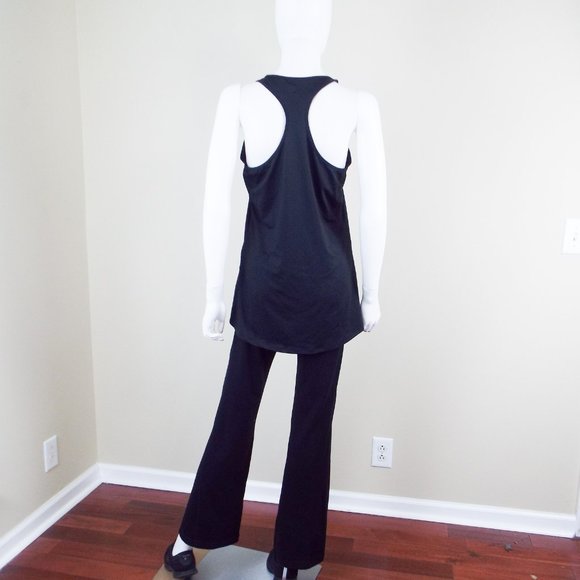 HANES SPORT BLACK ACTIVE WEAR ATHLETIC RACER BACK TANK  TOP - LARGE - Picture 5 of 6